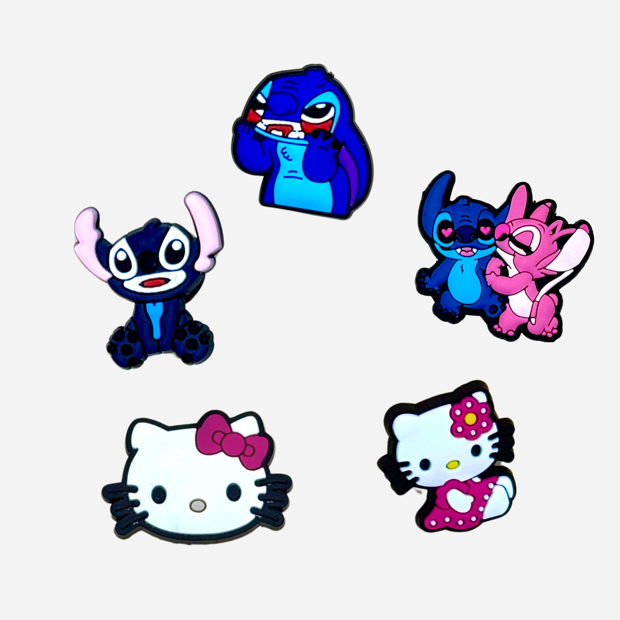 Pin's pour Clogs - Stitch et Hello Kitty