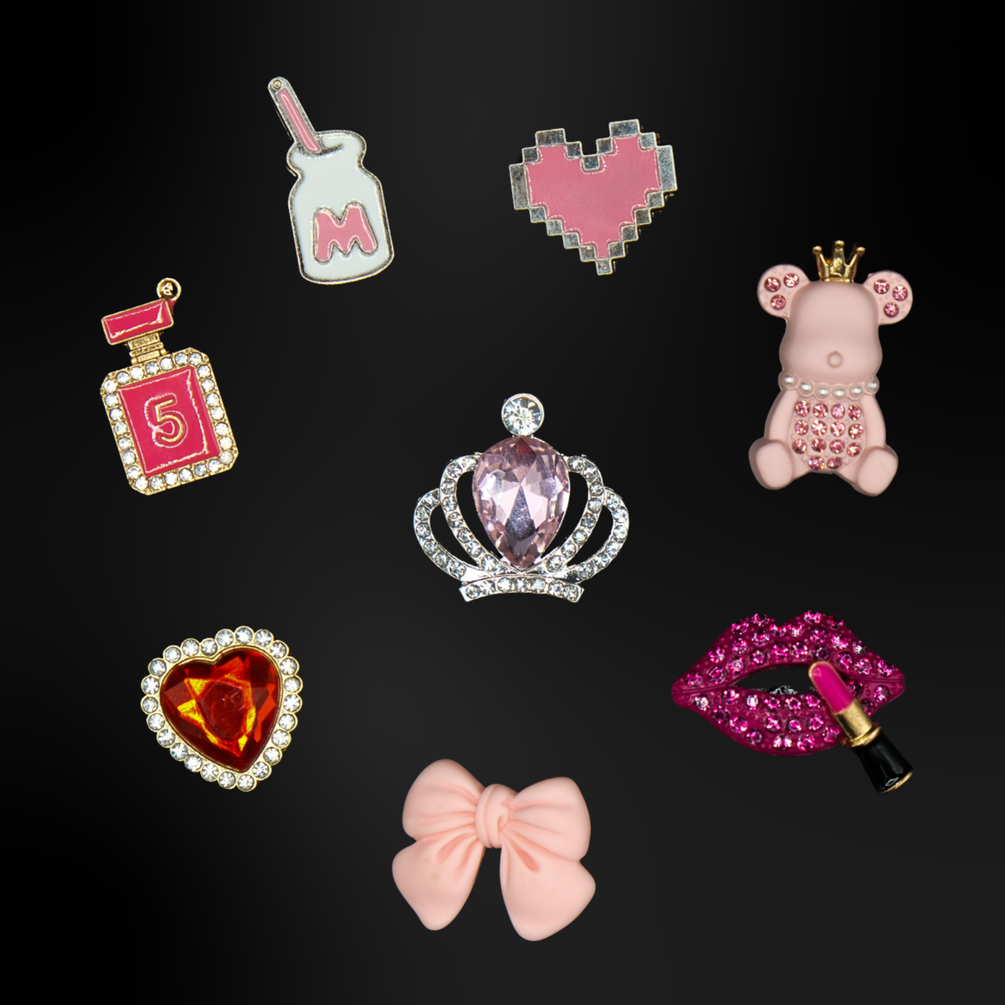 Pin's pour Clogs - Métalliques Rose