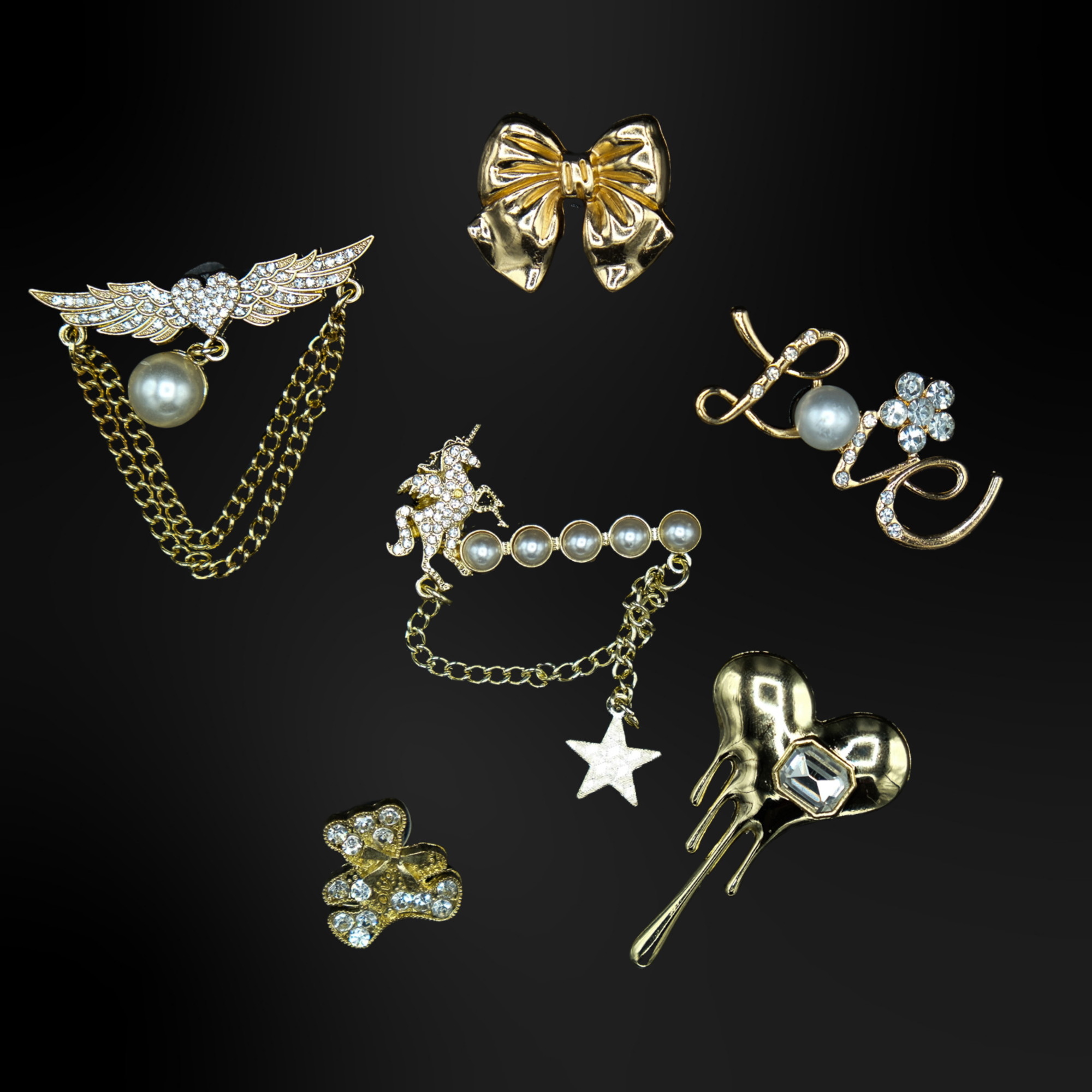 Pin's pour Clogs - Métalliques Or 1