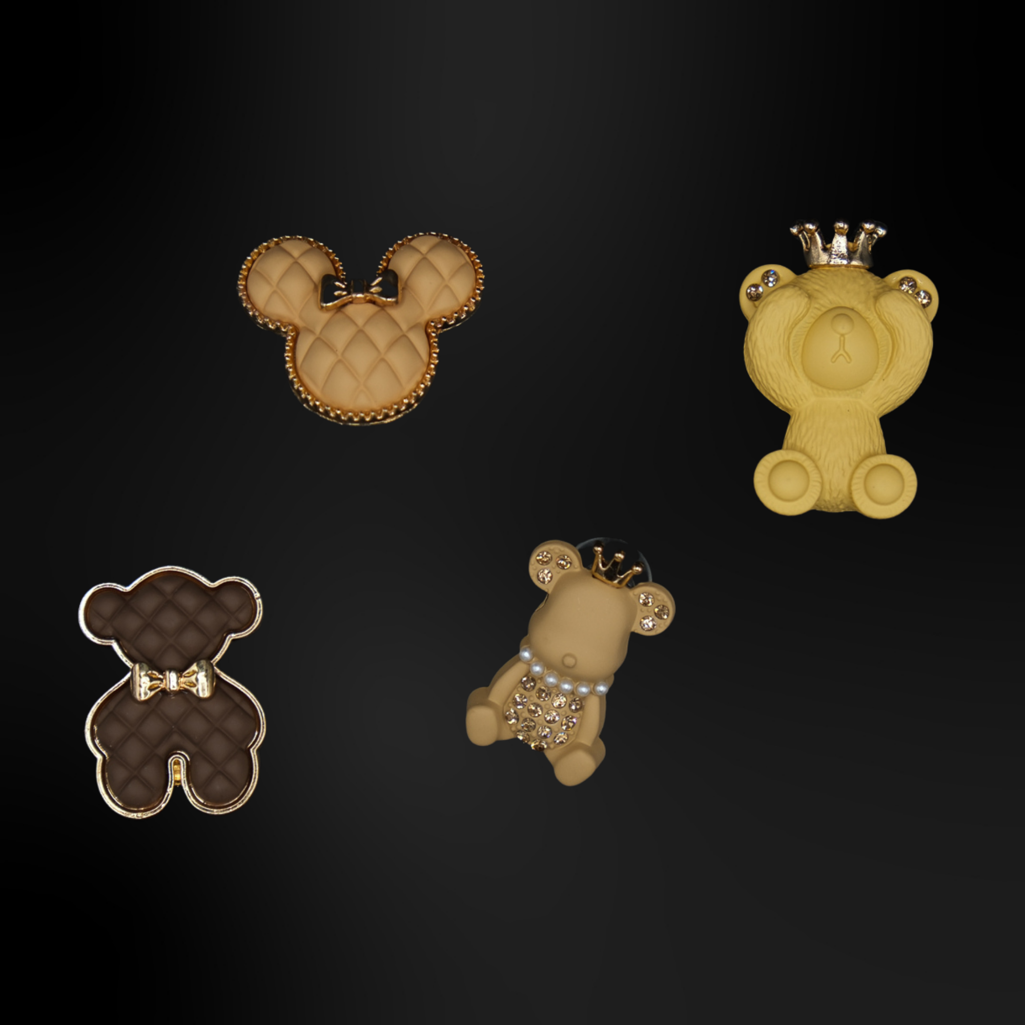 Pin's pour Clogs - Metalliques Marrons