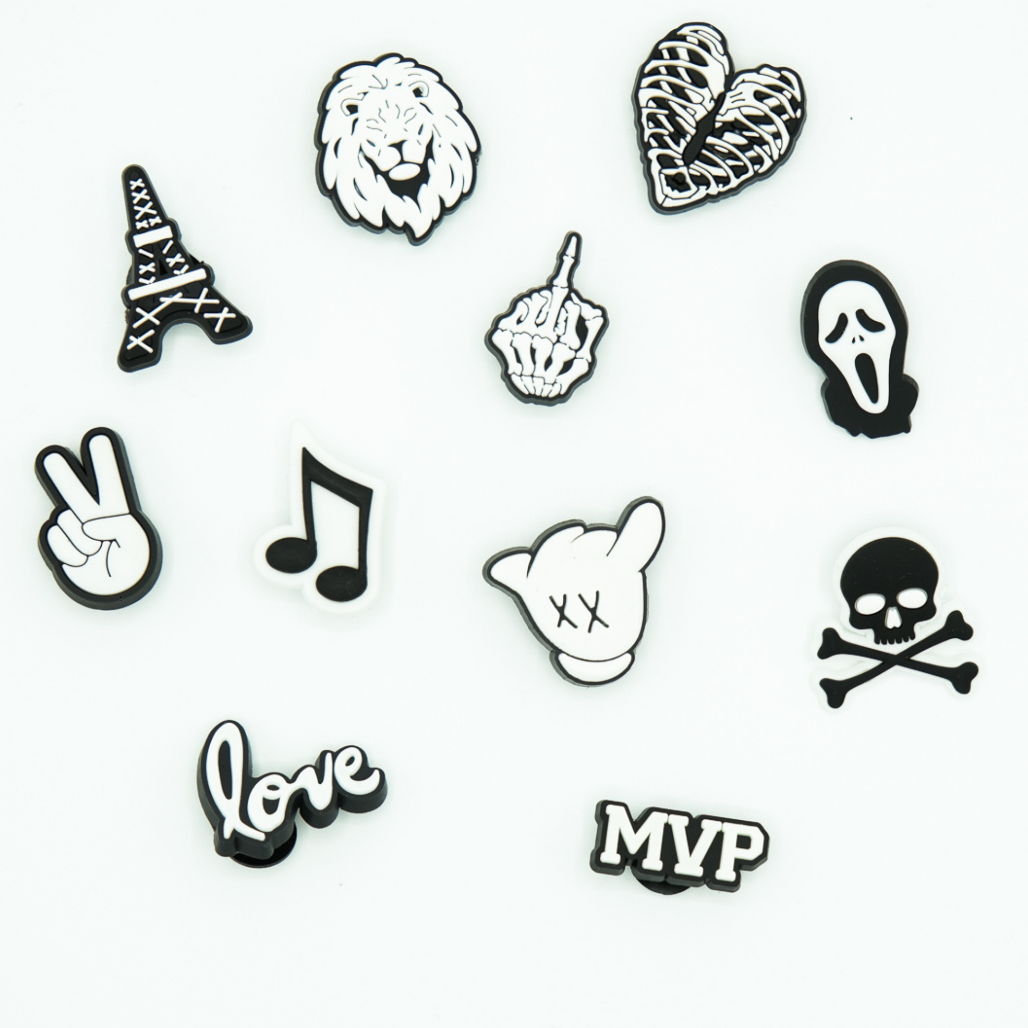 Pin's pour Clogs - Noir&Blanc