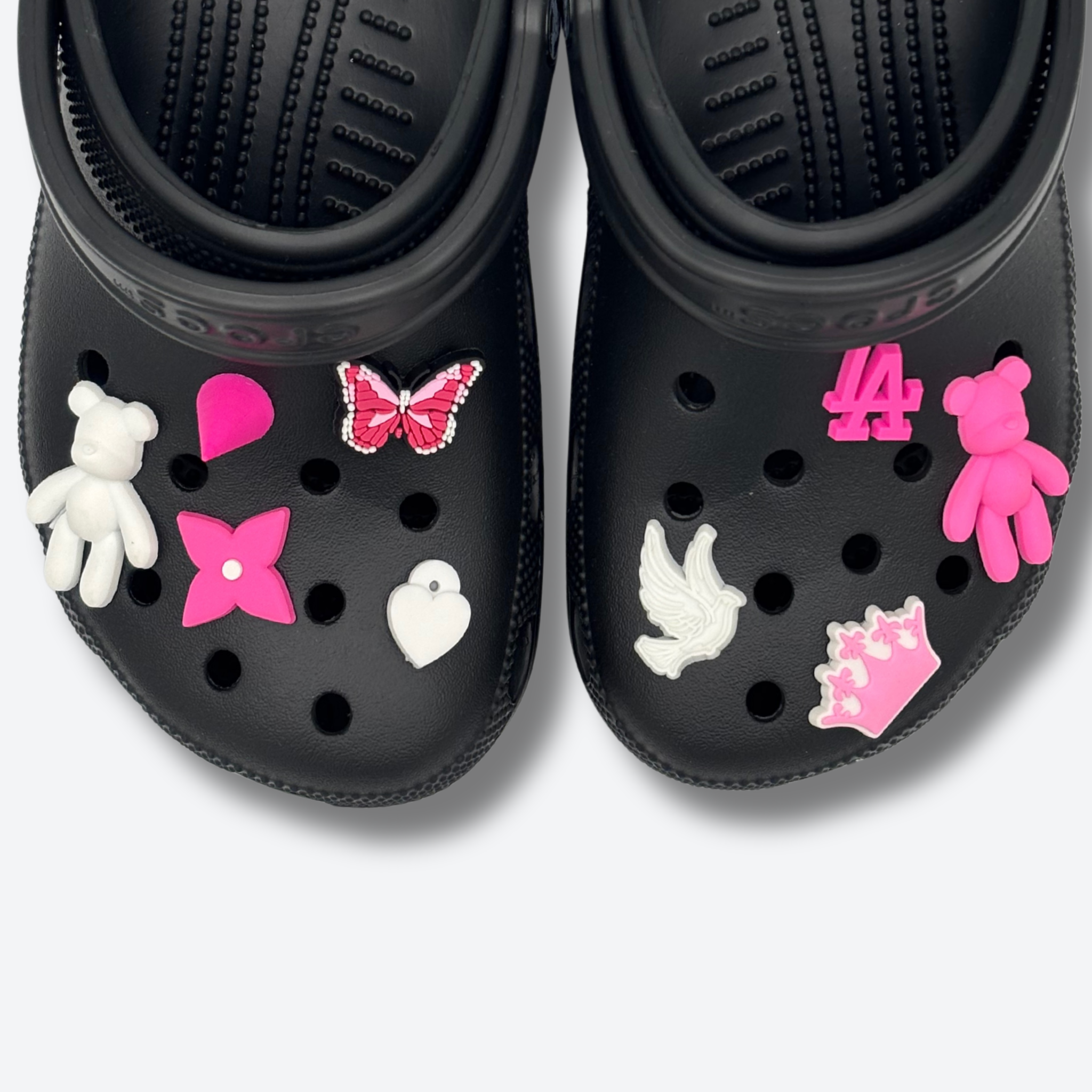 Pack 9 Pin's - Rose & Blanc