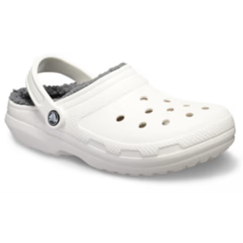 Sabot Crocs à Fourrure Blanche