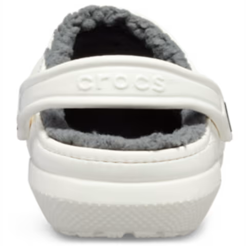 Sabot Crocs à Fourrure Blanche