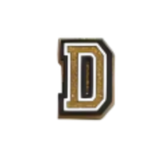 Pin's pour Clogs - Lettres Doré