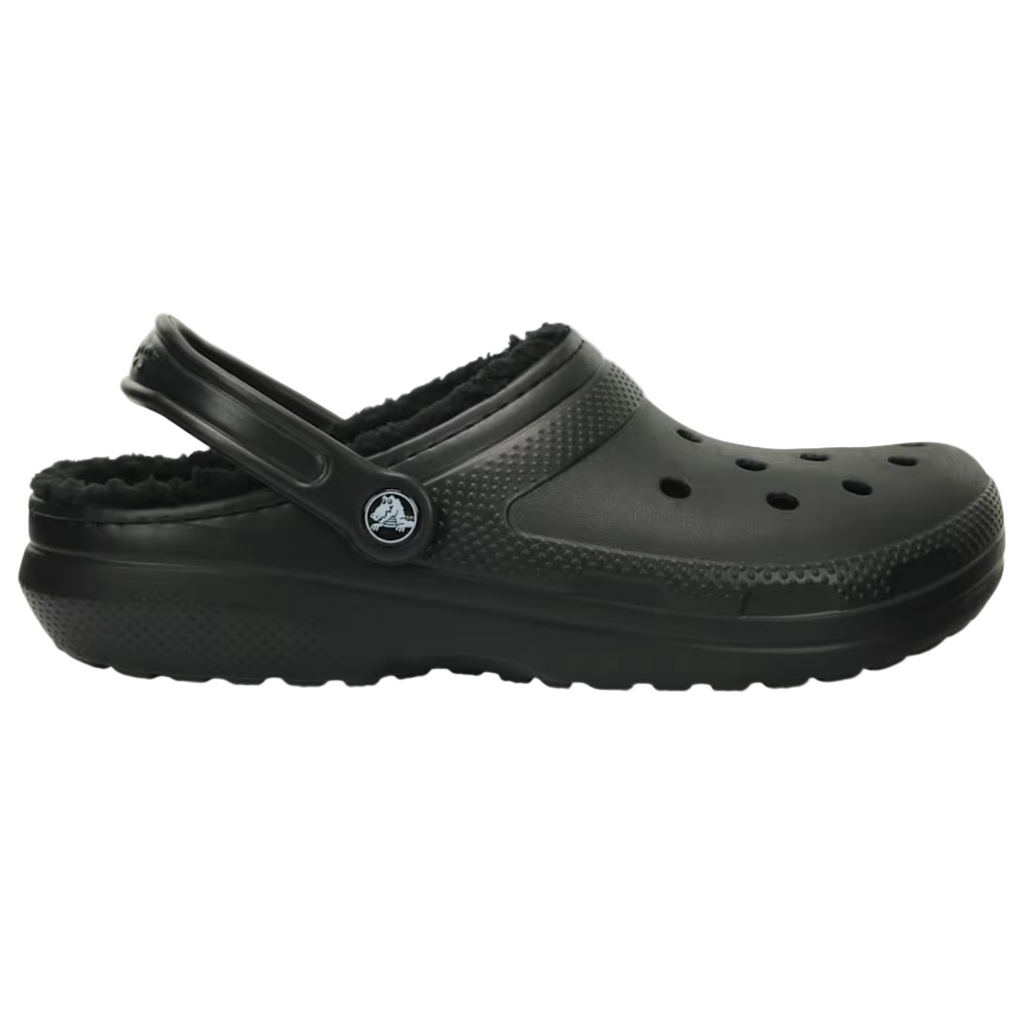 Sabot Crocs à Fourrure Noir