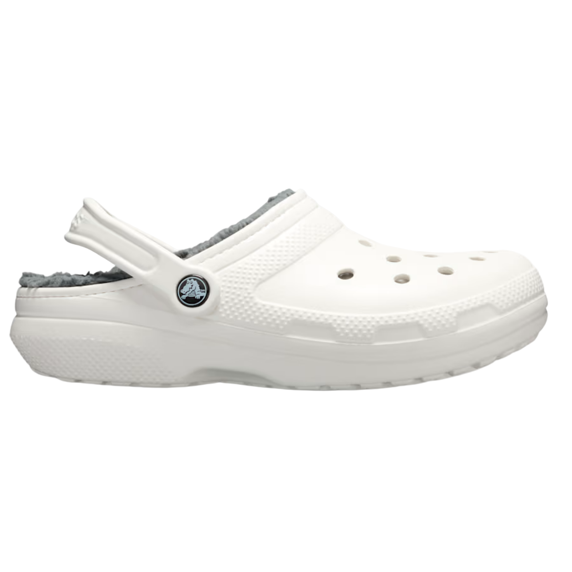 Sabot Crocs à Fourrure Blanche