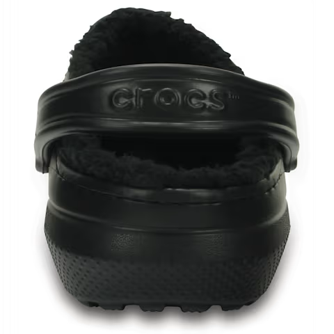 Sabot Crocs à Fourrure Noir