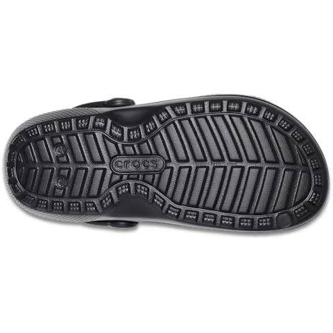 Sabot Crocs à Fourrure Noir