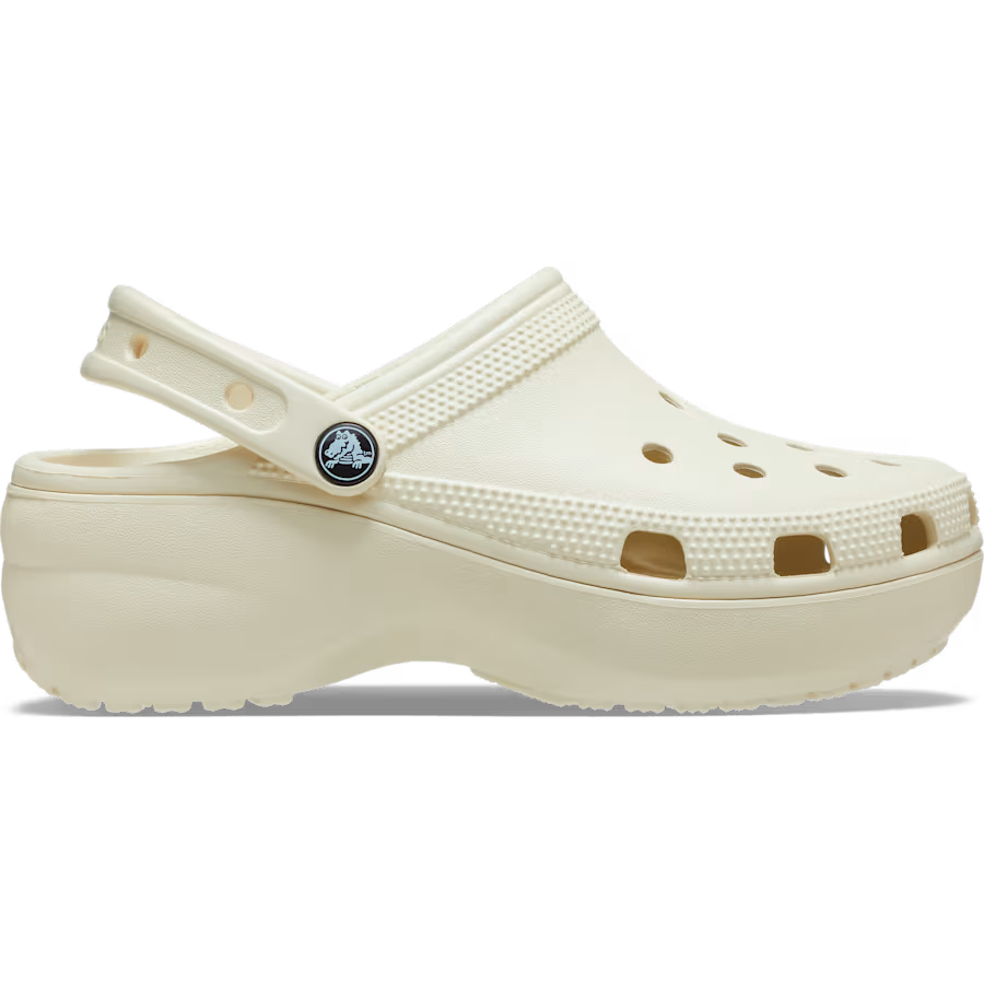 Sabot Crocs à Plateforme Beige