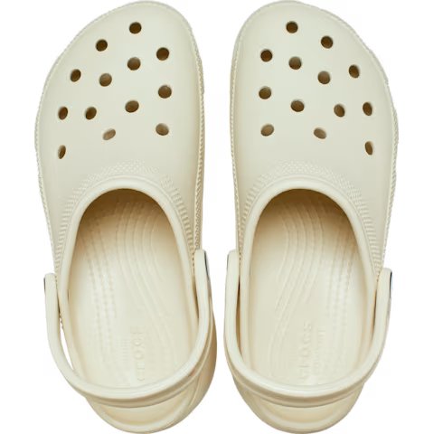 Sabot Crocs à Plateforme Beige