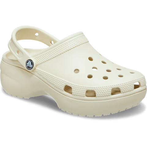 Sabot Crocs à Plateforme Beige