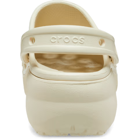 Sabot Crocs à Plateforme Beige