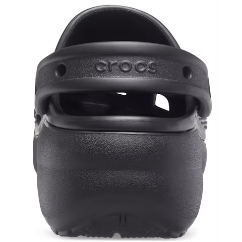 Sabot Crocs à Plateforme Noire
