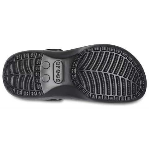 Sabot Crocs à Plateforme Noire